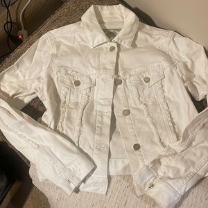 Michael Kors white denim jacket